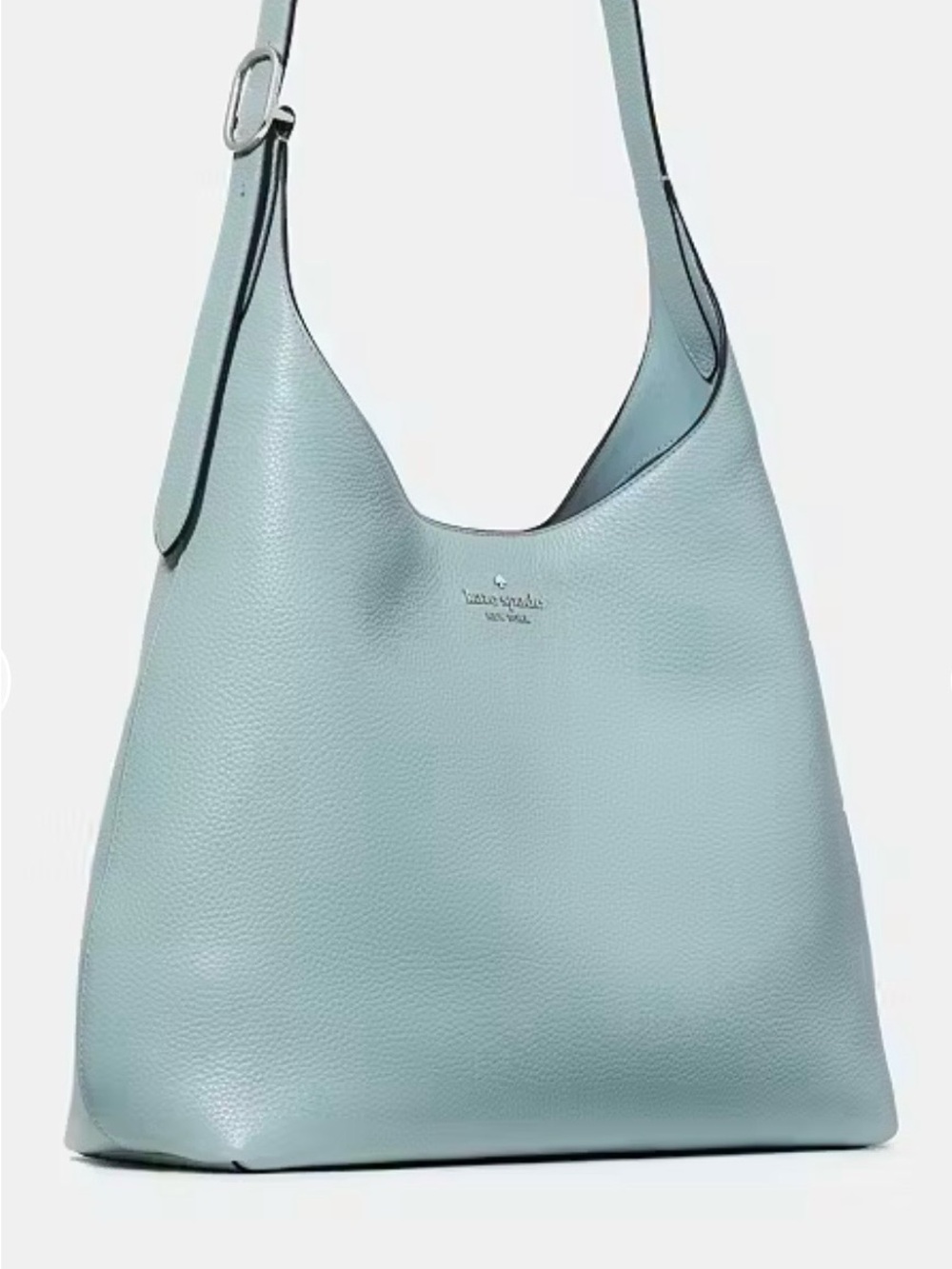 kate spade Pebbled Leather Hobo Shoulder Bag in Pale Blue - Picture 1 of 3